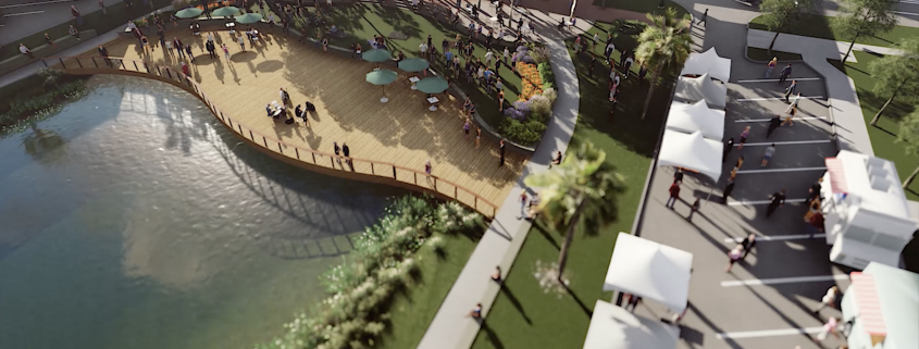 walkable village center