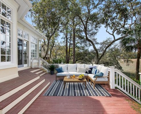 BACK PORCH COLLETON RIVER 26 Middleton Gardens Place